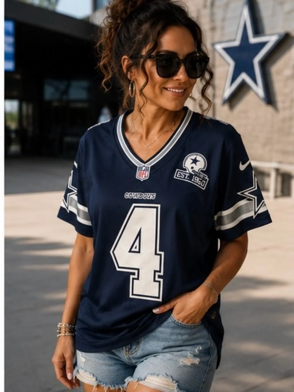Nike Dallas Cowboys Dak Prescott #4 NFL On Field Jersey | Women’s XXL
